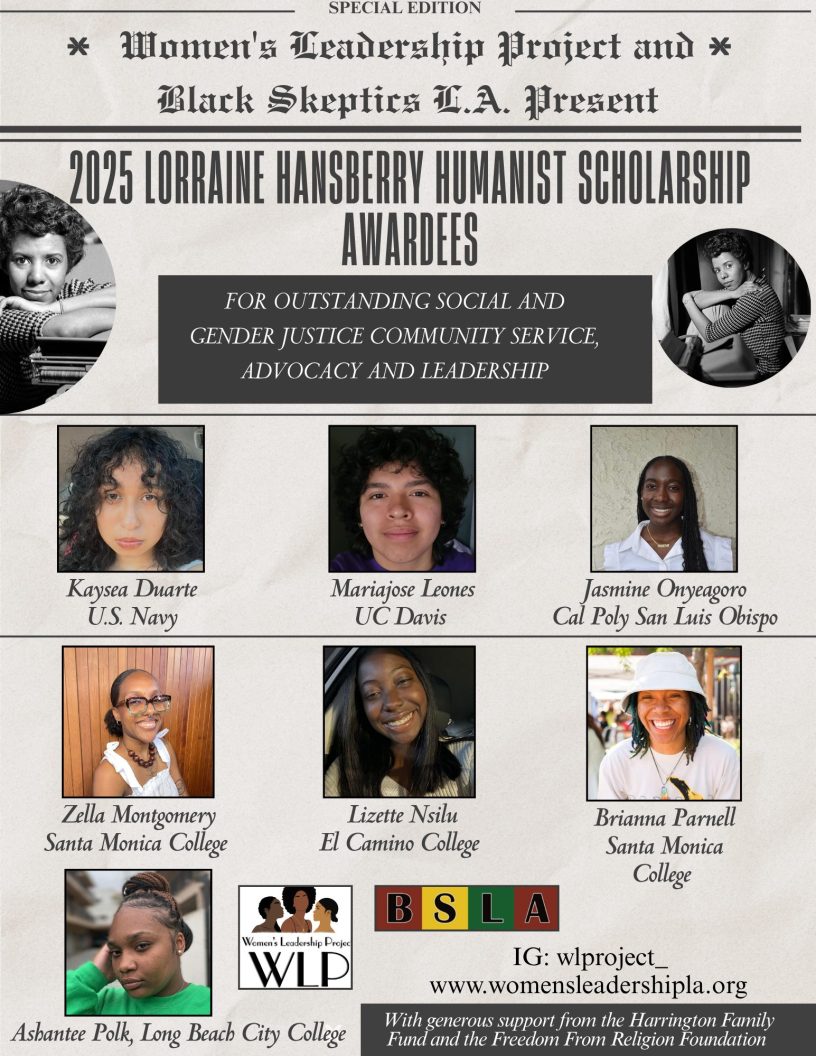 Flyer_2025 Lorraine Hansberry Humanist Scholarship Awardees (1)